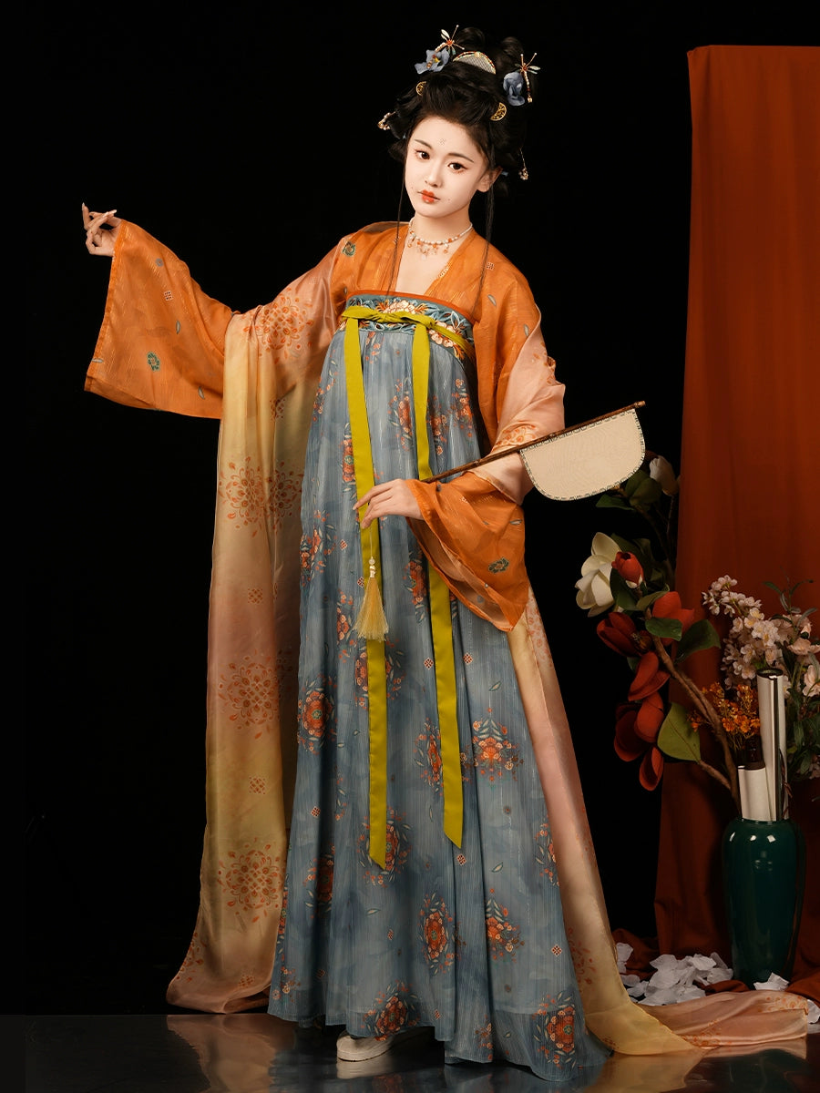 Chang'An 长安 Tang Dynasty Embroidered Hezi Restoration Qixiong Ruqun Set