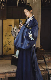 Shan He 山河 Mountain & River Ming Dynasty Helingshan Parallel Collar Jacket Set
