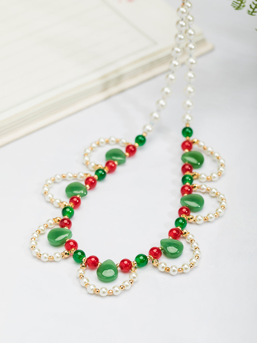 Chuan Zhu 串珠 Vermillion Strings Various Beaded Tang Song Necklaces