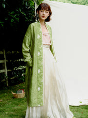 Hu Feng 忽逢 Suddenly Southern Song Baidiequn Skirt & Beizi Jacket Set
