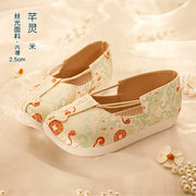 Ying Bì 硬币 Tang Dynasty Brocade Rising Cloud Dengyunlu Shoes