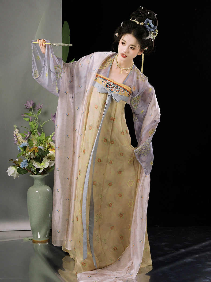 Zi Xuan 紫萱 Descendent of Nüwa Tang Dynasty Restoration Qixiong Ruqun Set