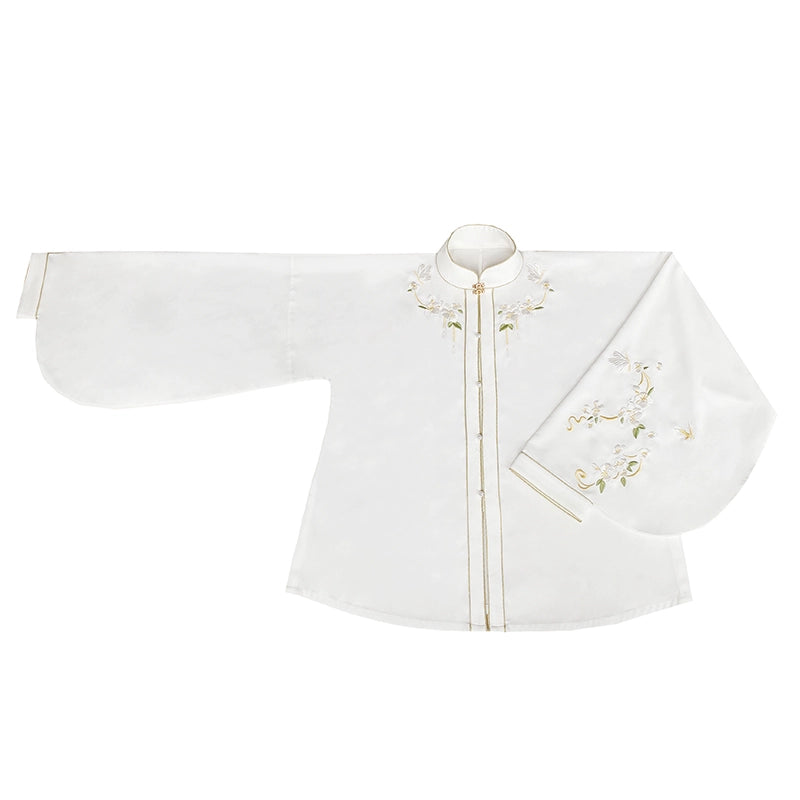Liling Hudie 立领蝴蝶 Butterfly Standing Collar Plus Sized Ming Shirt