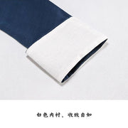 Xu Beihong 徐悲鸿 1920s Republic of China Men's Linen Changpao Mandarin Collar Robe
