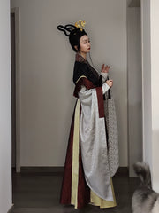 Huoxing 火星 Fire Star Northern Southern Dynasty Restoration Feather Sleeve Ruqun