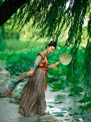 Fei Feng 飞凤 Flying Phoenix & Butterfly Wu Zhou Restoration Hanfu Set