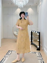 Feng Mi 蜂蜜 Honey Modernized Plus Size Retro Bamboo Qipao