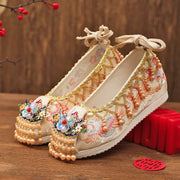 Jin Fenghuang 金凤凰 Golden Phoenix Song Ming Embroidered Cloud Head Shoes