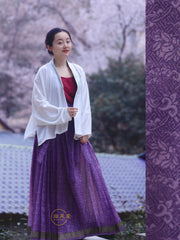 Zuoye 昨夜 In a Fortnight Ming Dynasty Sheer Summer Mamian Skirt