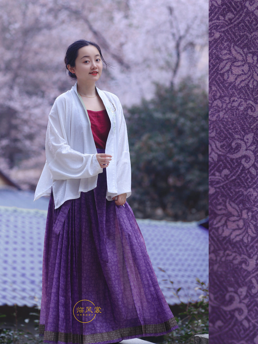 Zuoye 昨夜 In a Fortnight Ming Dynasty Sheer Summer Mamian Skirt