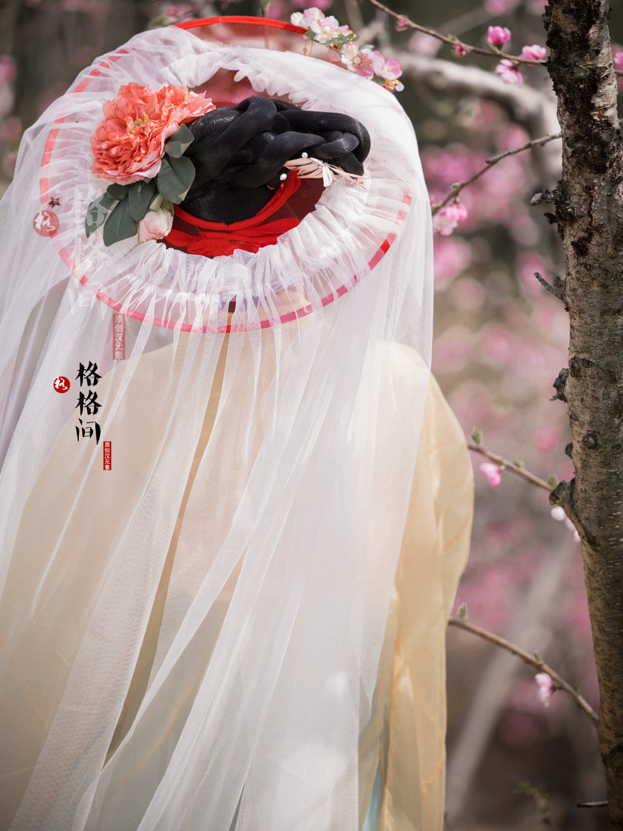 Chuan Zhu 串珠 Pearl Beads Tang Dynasty Modernized Weimao Veiled Hat