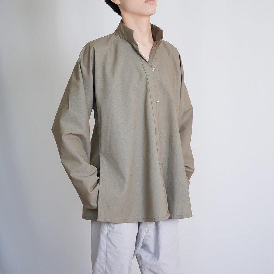Yin Zhen 银针 Silver Needle Modernized Ming Men's & Unisex Liling Duijin Shan Standing Collar Top