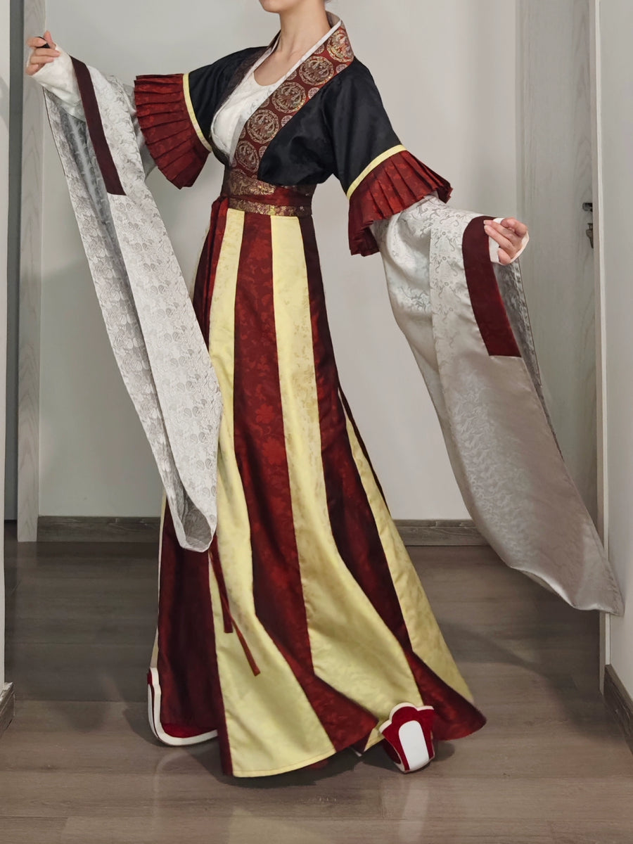 Huoxing 火星 Fire Star Northern Southern Dynasty Restoration Feather Sleeve Ruqun
