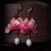 Rong Hua 绒花 Velvet Flower Earrings