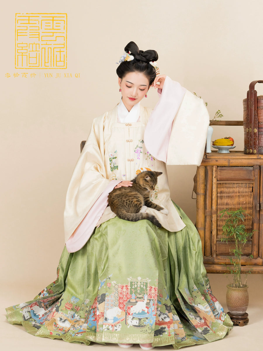 Baimao Fugui 百猫富贵 Hundred Wealthy Cats Mamian Skirt