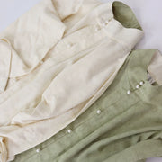Matcha 抹茶 Ming Liling Duijin Duanshan Standing Collar Shirt