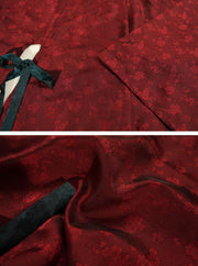 Zhezhi Mei 折枝梅 Broken Plum Blossom Ming Dynasty Changshan Standing Collar Shirt