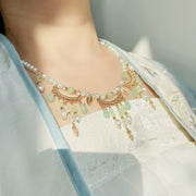 Yingluo 璎珞 Pearl & Jade Necklace