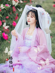 Chuan Zhu 串珠 Pearl Beads Tang Dynasty Modernized Weimao Veiled Hat