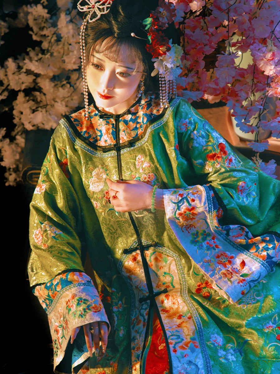 Guiying 桂影 Osmanthus Qing Han Round Collar Shirt Set