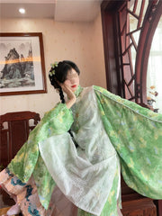 Ye Can 野餐 Picnic Modernized Ming Dynasty Lace Liling Duijin Shirt & Bijia Vest