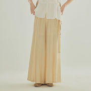 Lian Lian 莲莲 Lotus Lotus Modernized Song Dynasty Daily Wide Leg Trousers