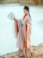Xishang Meishao 喜上眉梢 Radiant Plum Blossom Late Ming Liling Pifeng Aoqun Set