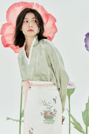 Meiru Chunye 没入春野 Submerged in Spring Modernized Song Dynasty Feijixiu Ruqun Set