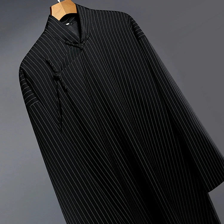 Shang Ren 商人 Businessman 1920s Republic of China Changpao Mandarin Collar Robe