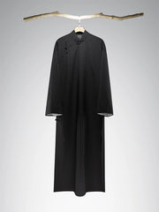 Shang Ren 商人 Businessman 1920s Republic of China Changpao Mandarin Collar Robe