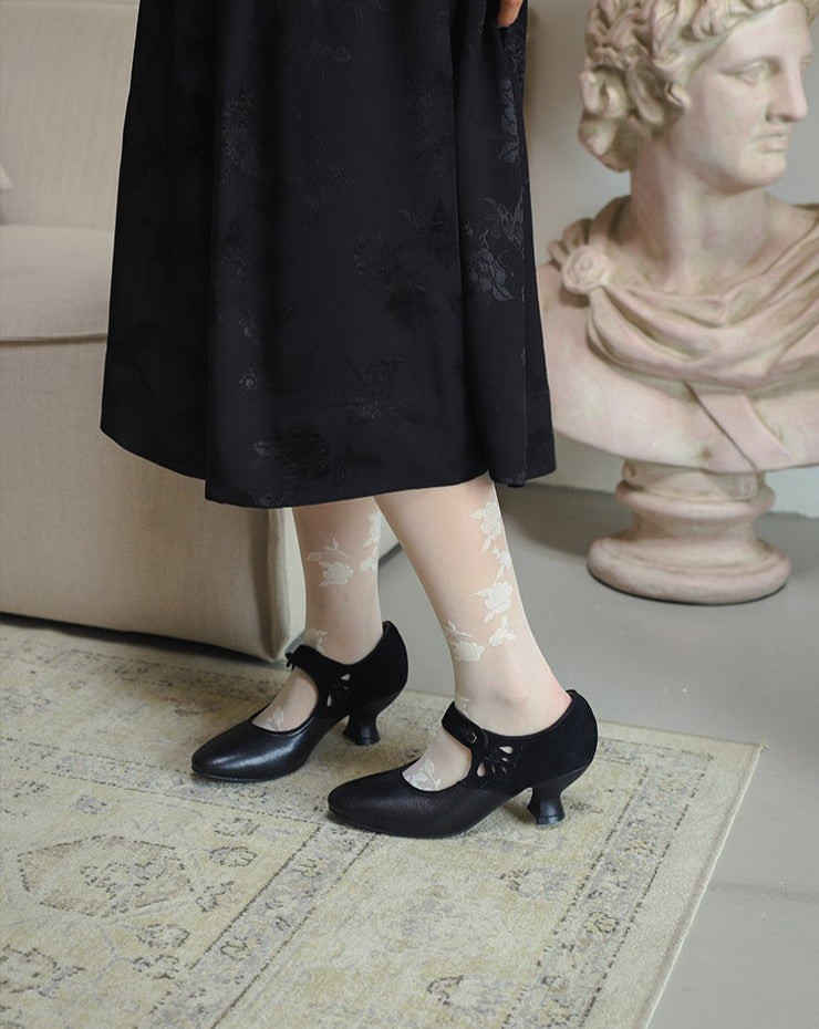 Wine Glass 酒杯 1920s Reproduction Cowhide Leather Shoes