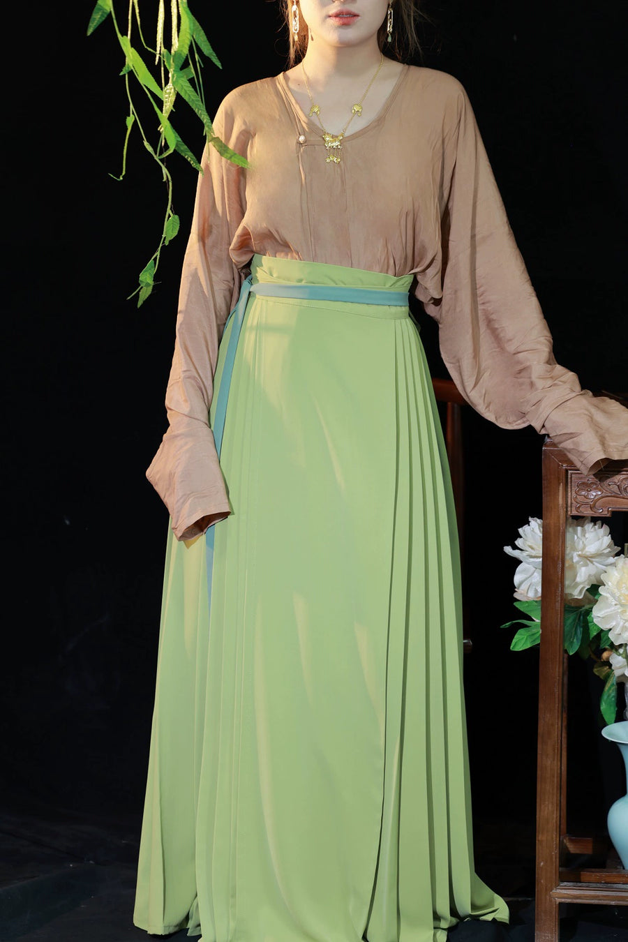 Caiqun 彩裙 Multi Color Basics Baidiequn Skirt