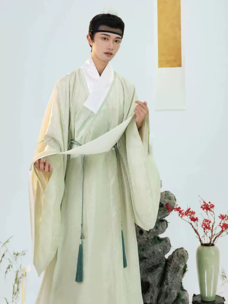 Mun Chun 暮春 Late Spring Ming Dynasty Daopao Men & Unisex Robe