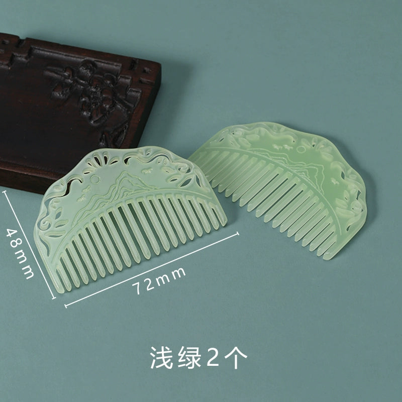 Bi Zi 篦子 Jade Imitation Tang Song Decorative Combs