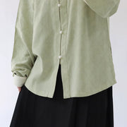 Matcha 抹茶 Ming Liling Duijin Duanshan Standing Collar Shirt