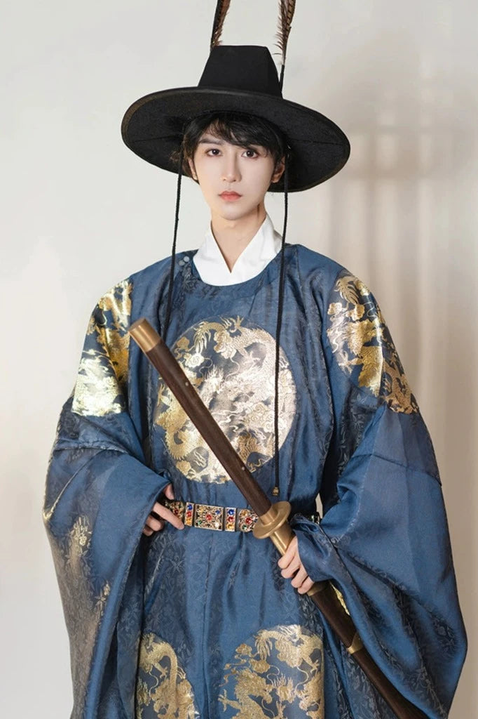 Ming Jing 明镜 Mirror of Ming Dynasty Men's & Unisex Dragon Yuanlingpao Robe