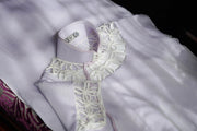Yu Linglong 玉玲珑 1930s Lace Floral Eyelet Qipao & Short Blazer Set