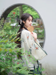 Qing Huai 情怀 Soft Feelings Qing Dynasty New Chinese Style Embroidered Top & Trouser Set
