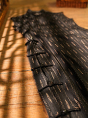 Niuqü 扭曲 Time Warp Republic of China Striped Jacquard Sleeveless Qipao