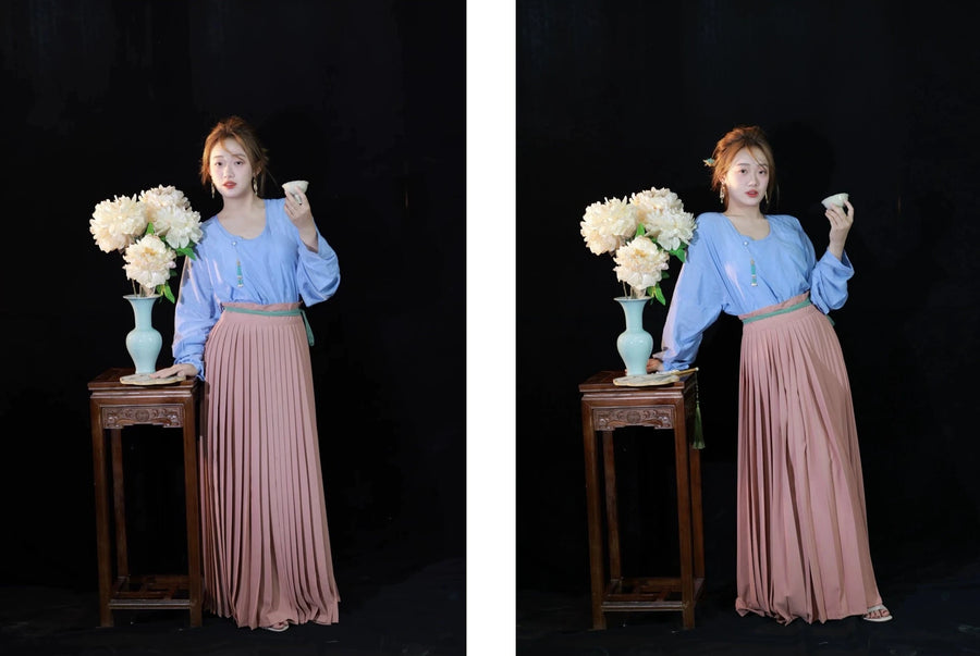 Caiqun 彩裙 Multi Color Basics Baidiequn Skirt