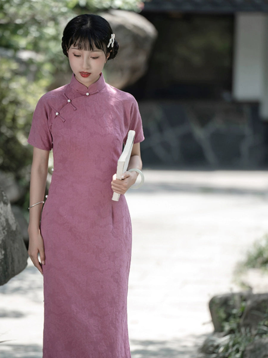 Liu Sheng 六省 Six Provinces 1930s Pure Cotton Pearl Qipao