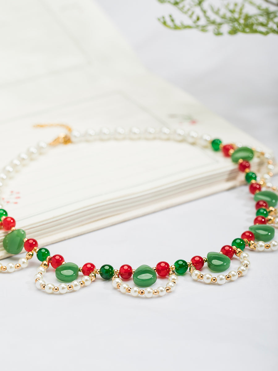 Chuan Zhu 串珠 Vermillion Strings Various Beaded Tang Song Necklaces