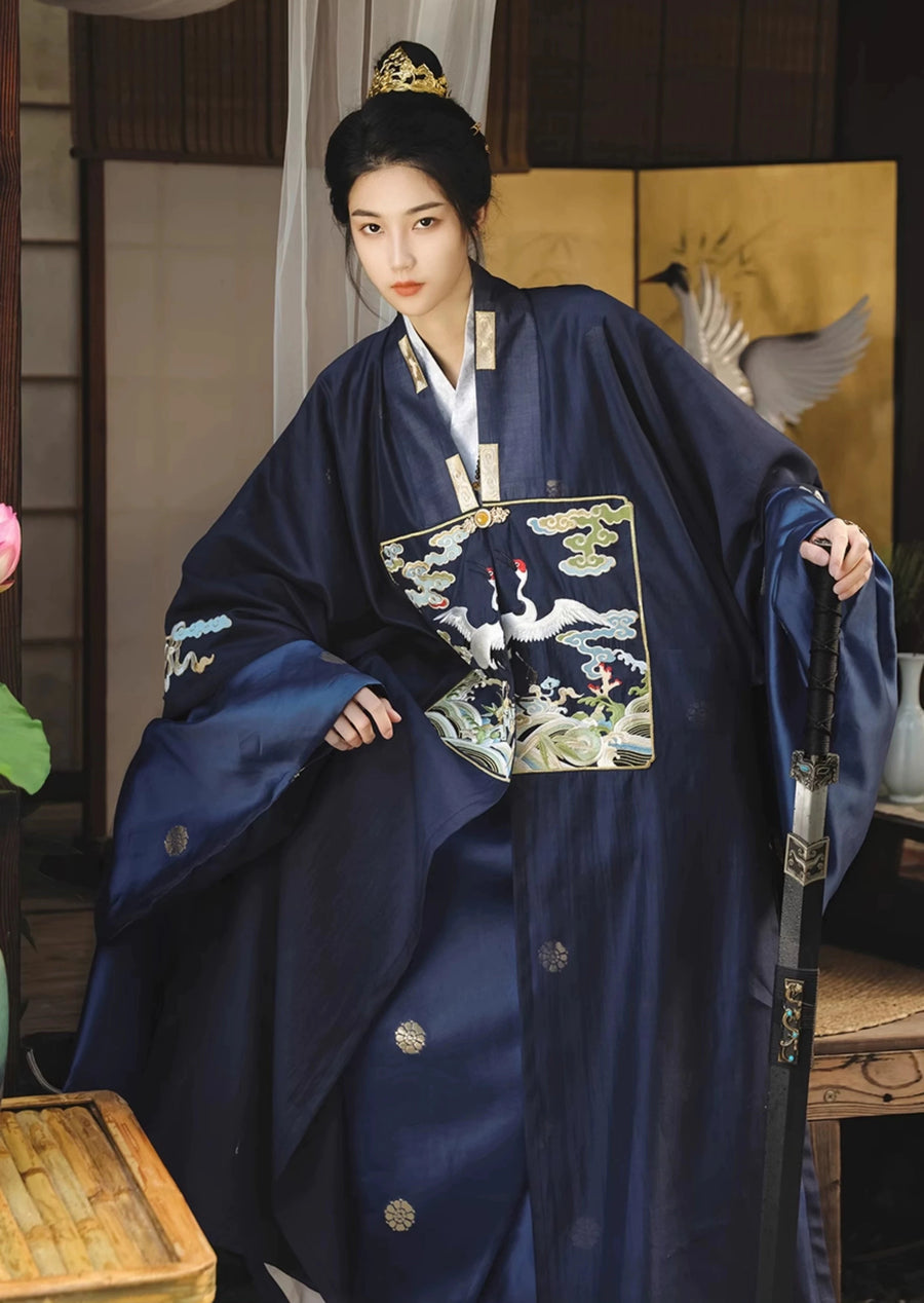 Shan He 山河 Mountain & River Ming Dynasty Helingshan Parallel Collar Jacket Set