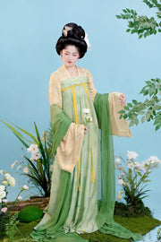 Ning Meng 柠檬 Lemon Fairy Tang Dynasty Qixiong Ruqun Daxiushan Set