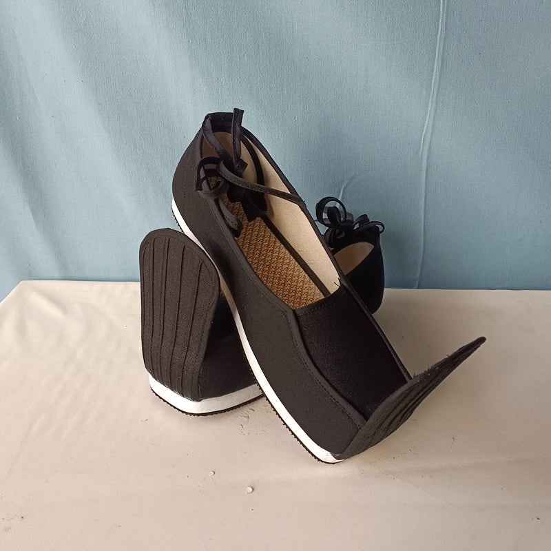 Mu Tan 木炭 Charcoal Song Ming Men's Qiaotou Raised Head Square Shoes
