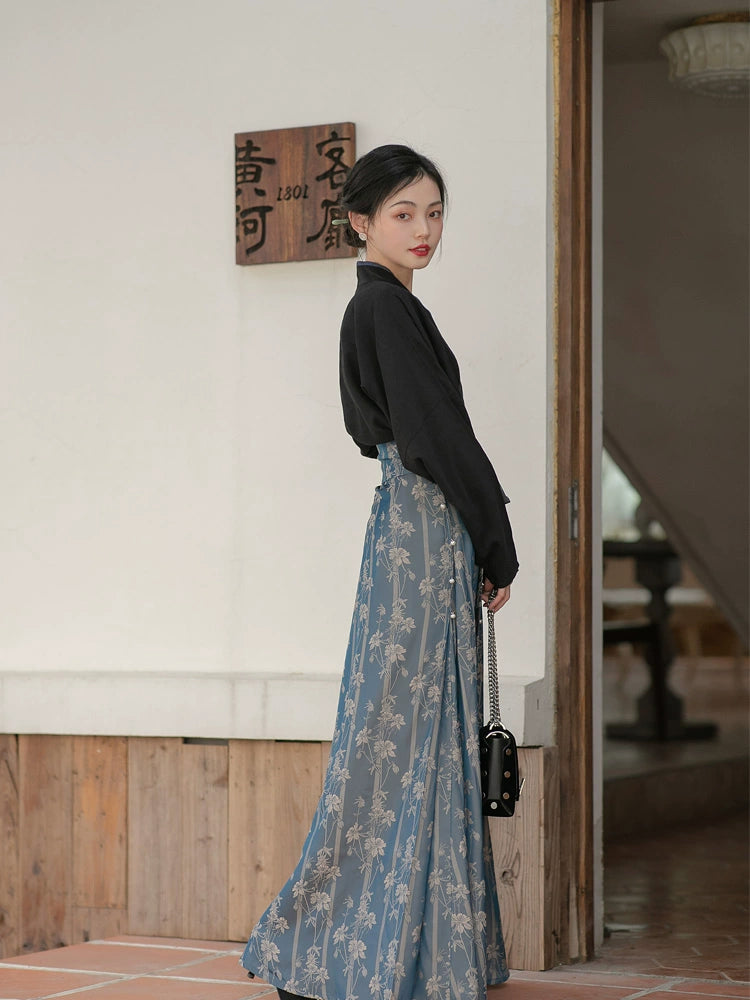 Xuqu 序曲 Prelude Melody Modernized Song Dynasty Three Panel Skirt Ruqun Set