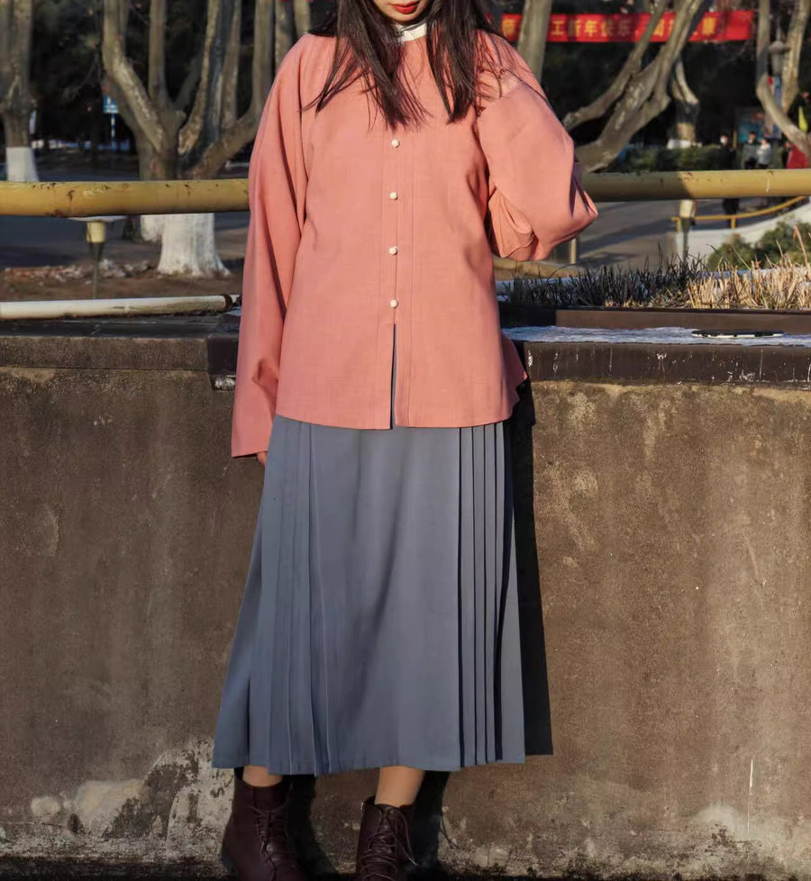Moka 摩卡 Mocha Daily Buttoned Modernized Mamian Skirt