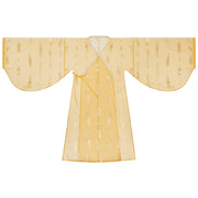 Qi Guang 齐光 Rising Light Fantasy Han Dynasty Golden Zhiju Straight Hem Robe