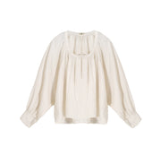 Freehand 写意 Modernized Tang Dynasty Tanling Peach Collar Pure Cotton Shirt