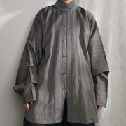 Old Wine 古酒 Modernized Ming Dynasty Men's Liling Duijin Shan Daily Standing Collar Top